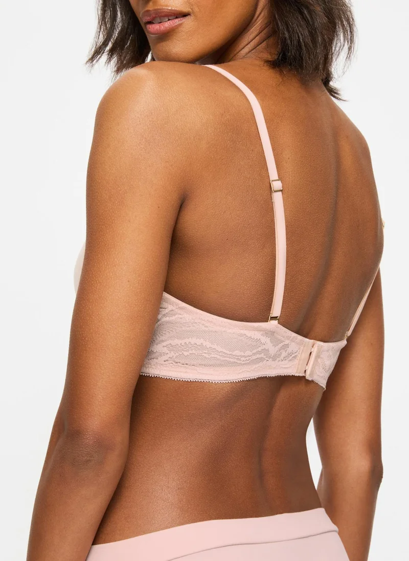 كيلوبايت صدرية شارلوت مبطنة بدون حمالات وردي فاتح